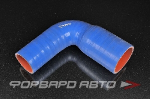 Патрубок силиконовый 50-62 мм, 90°, синий VIBRANT 2780