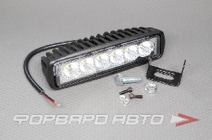 Фара светодиодная 12/24V 18W 6диодов, рассеиваемый свет 160*40*40мм KS-AUTO KS-W106F-CH