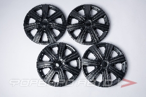 Колпак колесный R15" DTM чёрный глянец, к-т 4шт STAR S15016