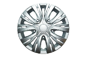 Колпак колесный R13" ЛИОН пруж., серебристый карбон к-т 4шт АКС LW1308