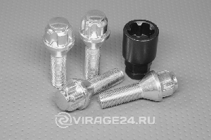 Секретки для колес болты М12*1,25 (литой диск) для автомобиля ВАЗ-2101-15 <> 
