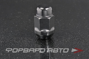 Купить Гайка колеса 12*1,5*35 конус, ключ на 19, сталь, чёрная TPI 401445HT/BC Гайка колеса 12*1,5*35 конус, ключ на 19, сталь, чёрная TPI 401445HT/BC