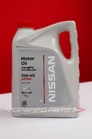 Масло моторное 5W40 5л, SN/CF A3/B4 (с) NISSAN KE900-90042