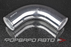 Патрубок алюминиевый 89 мм 90 градусов хром AUTOBAHN88 