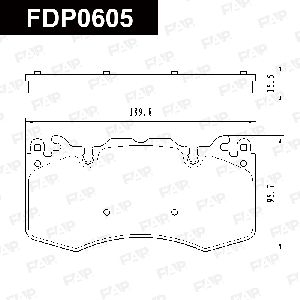 Колодки тормозные FAP FDP0605