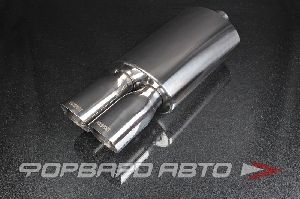 Глушитель Вход = 57 мм Выход двойной = 67 мм (каждый) Длина = 540 мм "Classic" двойной, с регулировкой звука PROSPORT RS-01654