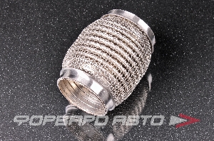 Гофра глушителя 55*100 (wire mesh, interlock) кольчуга TIXONA P55100WM