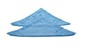 Салфетка микрофибра 37х37см универсальная (2шт) голубой CLINGO CLS-12