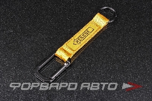 Брелок RESCUE с карабином, текстильный, желтый  