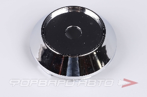 Колпачок ступицы для литых дисков D62-67мм, хром с буртом+отверстие, h5-12мм <> US-09