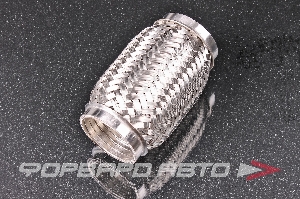 Гофра глушителя 50*120 (Interlock) трехслойная (AISI 304) TIXONA P50120