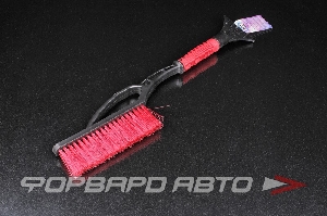 Щётка-сметка со скребком (54см) с мягкой ручкой AUTOVIRAZH AV-2114