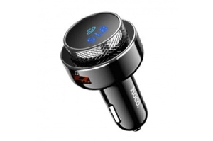 Модулятор FM (трансмиттер) Hoco bluetooth, 3,1A 2USB 18W QC 3.0, цвет черный HOCO DGC16