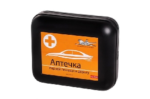 Аптечка автомобильная  пластиковый футляр AIRLINE AM-04