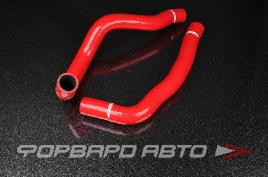 Патрубки радиатора силиконовые Toyota Mark2 Chaser 1JZ-GTE JZX100 VVTi красные AUTOBAHN88 