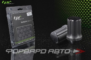 Гайки колесные 12*1,25*33 конус, 20 шт. и спецключ, алюминий, чёрные TPI TPI-SD09