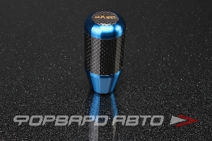 Ручка КПП (алюминий + карбон), синяя RAZO 9367