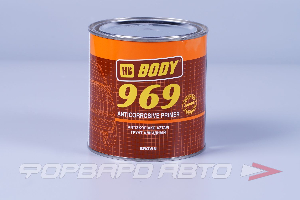 Грунтовка 969 антикор коричневый 1л банка BODY 9690900001