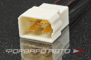 Разъем 4-х контактный межжгутовой серии 6.3 (с проводами) CARGEN AX37302