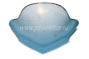 Стекло для снегохода Arctic Cat BearCat Z1 (2мм, h=500мм) ПОЛИУРЕТАН 50-44-401