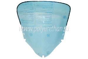 Стекло для снегохода BRP Ski-Doo SUMMIT X154 800R (2008 год) (2мм, h=570мм) ПОЛИУРЕТАН 50-44-413