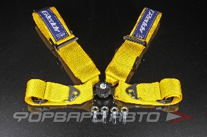 Ремни 4-х точечные GREDDY X TRS YELLOW 3" желтые FIA 8854:98 (до 2027г) GREDDY 16601016