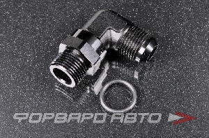 Фитинг переходник AN10 - ORB10, 90°, вращающийся AB88 