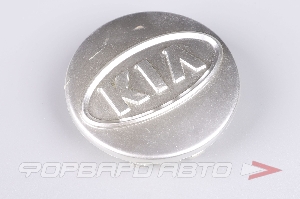 Колпачок ступицы для литых дисков Kia, D51/59мм, Silver Китай Kia, 51,3/53.6-5