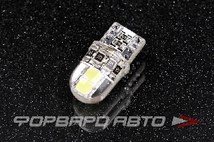 Лампа светодиодная 12V T10 4SMD 3030 (W2,1-9,5d) белая, CANBUS, обманка/силикон KS-AUTO Т10 SMD4 (3030C) S CAN