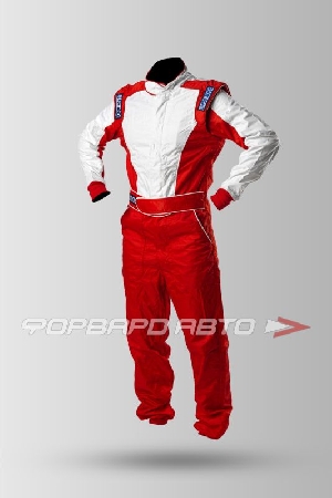 Комбинезон, красный-белый, размер L SPARCO STYLE 