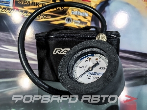 Манометр (измеритель давления в шинах) черный 0-500 КПа RAYS R-RAG52