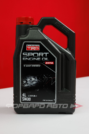 Масло моторное 5W30 4л, TRD SPORT ENGINE OIL GASOLINE ACEA C2 MOTUL 110940