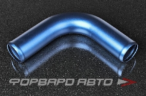 Патрубок алюминиевый 51 мм 90 градусов синий AUTOBAHN88 