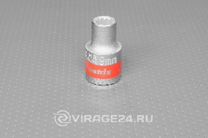 Головка 9мм, "CR-V" (12гран.) MATRIX 