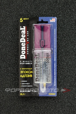 Клей 5мин. прозрачный эпокси-адгезив в шприце, 28,4гр DONE DEAL DD6561
