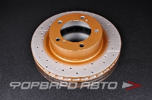 Диск тормозной передний TOYOTA Land Cruiser LC200 до 2015, STREET SERIES X GOLD DBA 2722EX