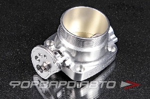 Дросcельная заслонка SR20, Billet TBody - 72mm, S15 TPS, silver PLAZMAMAN TB 72 HOSE