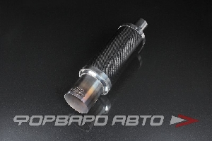 Глушитель Вход = 61 мм Выход = 100 мм Длина = 500 мм "Carbon" обоженный, BLMR351-C PROSPORT RS-03365