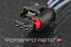 Разъем 3-х контактный катушки зажигания (с проводами) CARGEN AX501