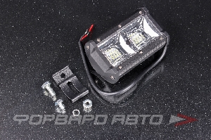 Фара светодиодная 12V/24V 54W 6000K,18 диодов ближний свет 130*75*60мм прямоугольная SKYWAY S07201066