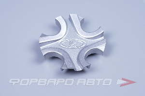 Колпачок литых дисков для автомобиля ВАЗ 2191 ( крест.ФИДЕС. R-15) серебро, ПЛАСТИК 2191-3101014-20