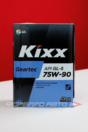 Купить Масло трансмиссионное 75W90 4л, GL-5 Geartec (п/с) KIXX L296244TE1 Масло трансмиссионное 75W90 4л, GL-5 Geartec (п/с) KIXX L296244TE1