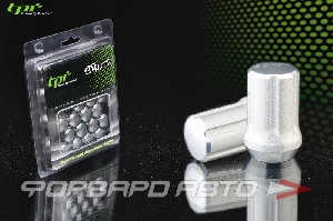 Гайки колесные 12*1,50*33 конус, 20 шт. и спецключ, алюминий, серебрянные TPI TPI-SD02