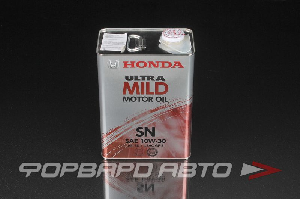 Масло моторное 10W30 4л, ULTRA MILD SN GF-5  (мин.) HONDA 08219-99974