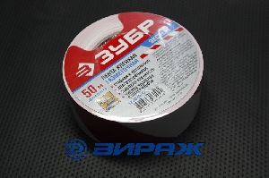 Лента  клейкая разметочная 50мм х 50м, красно-белая ЗУБР 12248-50-50