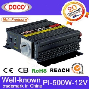 Преобразователь напряжения PI500W, 12-220V 500Вт PACO PI500W