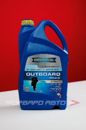 Масло моторное 4л, 2T OUTBOARD для подвесных лодочных моторов (мин.) RAVENOL 1153200-004-01-999