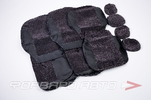 Чехлы на сиденья (11 предм.) "COMFORT"  черно-серый цвет PANDORA COM-1105 BK/ROMB