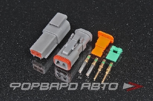 Разъем 2-х контактный Gold Solid SB DEUTSCH DT2-G-SB