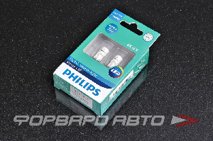 Лампа светодиодная 12V W5W (T10) 4000K (W2.1x9.5d) PHILIPS 11961ULW4X2